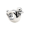 Sterling Silver 12.75X09.00 MM Duck Slider Bead Sterling Silver 12.75X09.00 MM Duck Slider Bead