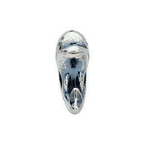 Sterling Silver 13x12.25mm Dolphin Slider Bead Sterling Silver 13x12.25mm Dolphin Slider Bead