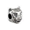 Sterling Silver 11.85x11.5mm Tiger Slider Bead Sterling Silver 11.85x11.5mm Tiger Slider Bead