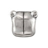Sterling Silver 11.85x11.5mm Tiger Slider Bead Sterling Silver 11.85x11.5mm Tiger Slider Bead