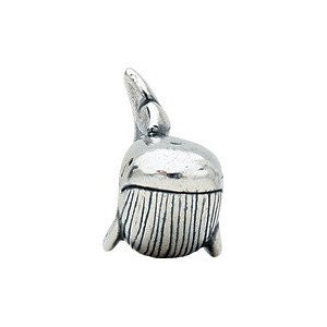 Sterling Silver 14.25x12.75mm Whale Bead Sterling Silver 14.25x12.75mm Whale Bead