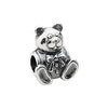 Sterling Silver 15x12.25mm Bear Slider Bead Sterling Silver 15x12.25mm Bear Slider Bead