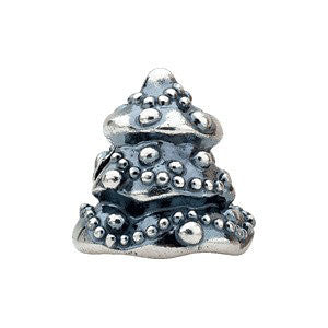 Sterling Silver 12.25mm Christmas Tree Bead Sterling Silver 12.25mm Christmas Tree Bead