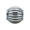 Sterling Silver 11.75x11.25mm Round Fluted Bead Sterling Silver 11.75x11.25mm Round Fluted Bead