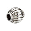 Sterling Silver 11.75x11.25mm Round Fluted Bead Sterling Silver 11.75x11.25mm Round Fluted Bead