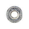 Sterling Silver 12.25x11.5mm Round Deco Spacer Bead Sterling Silver 12.25x11.5mm Round Deco Spacer Bead
