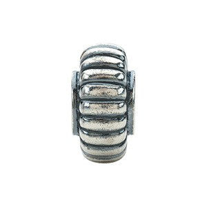 Sterling Silver 12.75x6.75mm Fluted Bead Sterling Silver 12.75x6.75mm Fluted Bead