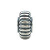 Sterling Silver 12.75x6.75mm Fluted Bead Sterling Silver 12.75x6.75mm Fluted Bead