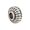 Sterling Silver 12.75x6.75mm Fluted Bead Sterling Silver 12.75x6.75mm Fluted Bead