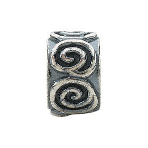 Sterling Silver 8.5x5mm Swirl Bead Sterling Silver 8.5x5mm Swirl Bead