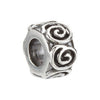 Sterling Silver 8.5x5mm Swirl Bead Sterling Silver 8.5x5mm Swirl Bead