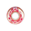 Sterling Silver 14x9mm Pink Flower Glass Bead Sterling Silver 14x9mm Pink Flower Glass Bead