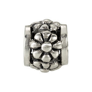 Sterling Silver 10mm Daisy Bead Sterling Silver 10mm Daisy Bead