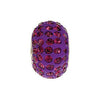 KERA Roundel Bead with Pave Purple Crystals in Sterling Silver KERA Roundel Bead with Pave Purple Crystals in Sterling Silver
