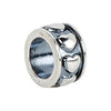 Sterling Silver 4mm Hearts Spacer Bead Sterling Silver 4mm Hearts Spacer Bead