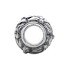 Sterling Silver 10.9mm Floral-Inspired Round Bead Sterling Silver 10.9mm Floral-Inspired Round Bead