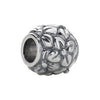 Sterling Silver 10.9mm Floral-Inspired Round Bead Sterling Silver 10.9mm Floral-Inspired Round Bead