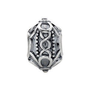 Sterling Silver 15.35x10.1mm Filigree Bead Sterling Silver 15.35x10.1mm Filigree Bead