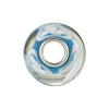 Sterling Silver 14x10mm Turquoise with White Flower Glass Bead Sterling Silver 14x10mm Turquoise with White Flower Glass Bead