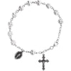 Sterling Silver Bead Rosary Bracelet Sterling Silver Bead Rosary Bracelet