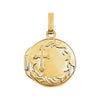 14k Yellow Gold Round Cross Locket 14k Yellow Gold Round Cross Locket