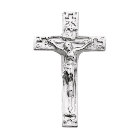 14k White Gold Crucifix Lapel Pin 14k White Gold Crucifix Lapel Pin