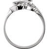 14k White Gold Freeform Ring, Size 6 14k White Gold Freeform Ring, Size 6