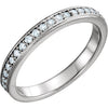 Diamond Matching Band in 14K White Gold (Size 6) Diamond Matching Band in 14K White Gold (Size 6)