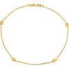 14K Yellow Gold Bead 6" Youth Bracelet 14K Yellow Gold Bead 6" Youth Bracelet