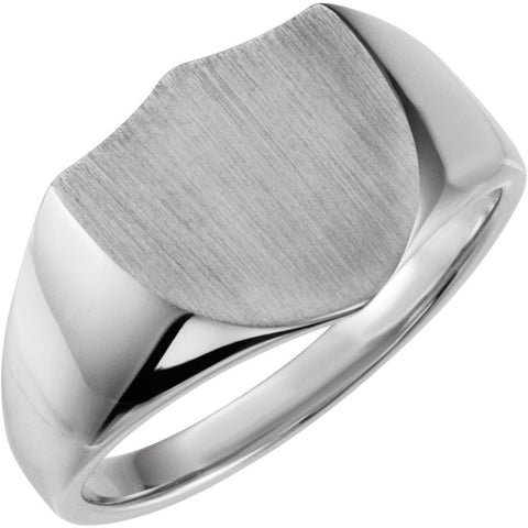 Sterling Silver Signet Ring , Size 11