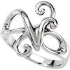 Metal Fashion Ring in 14k White Gold ( Size 6 ) Metal Fashion Ring in 14k White Gold ( Size 6 )