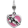 15.00x13.00 mm Heart Charm in Sterling Silver 15.00x13.00 mm Heart Charm in Sterling Silver