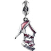 Sterling Silver 18x12mm Red Heel Charm Sterling Silver 18x12mm Red Heel Charm