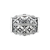 Sterling Silver 12.35x9.3mm Floral Slider Bead Sterling Silver 12.35x9.3mm Floral Slider Bead