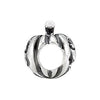 Sterling Silver 10.7x8.7mm Jack-O-Lantern Bead Sterling Silver 10.7x8.7mm Jack-O-Lantern Bead