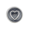Sterling Silver 10.5x7.25mm Heart Cylinder Bead Sterling Silver 10.5x7.25mm Heart Cylinder Bead
