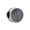Sterling Silver 10.25x7mm Smiley Face Cylinder Bead Sterling Silver 10.25x7mm Smiley Face Cylinder Bead