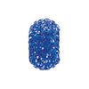 Kera Sapphire-Colored Crystal Pave' Bead with September Birthstone in Sterling Silver