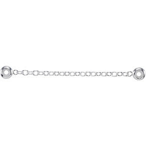 Sterling Silver Safety 2.5" Chain