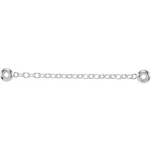 Sterling Silver Safety 2.5" Chain Sterling Silver Safety 2.5" Chain