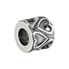 Sterling Silver 9.4x8.15mm Bead with Hearts Sterling Silver 9.4x8.15mm Bead with Hearts