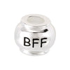 Sterling Silver 10mm Bff Bead Sterling Silver 10mm Bff Bead