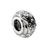 Sterling Silver 11x6.25mm Floral-Inspired Bead Sterling Silver 11x6.25mm Floral-Inspired Bead