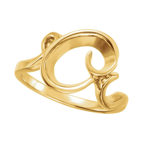 14k Yellow Gold Freeform Ring, Size 6 14k Yellow Gold Freeform Ring, Size 6