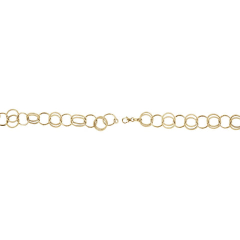 14k Yellow Gold Fancy Link 38" Chain