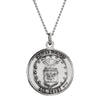 Sterling Silver 18mm St. Christopher U.S. Air Force Medal 18" Necklace Sterling Silver 18mm St. Christopher U.S. Air Force Medal 18" Necklace