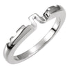 Wedding Band for Matching Engagement Ring in 14k White Gold ( Size 6 ) Wedding Band for Matching Engagement Ring in 14k White Gold ( Size 6 )