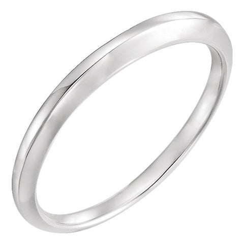 14k White Gold #1 Band, Size 6 14k White Gold #1 Band, Size 6