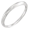 2mm Bands in 14k White Gold, Size 6 2mm Bands in 14k White Gold, Size 6