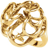 Metal Fashion Ring in 14k Yellow Gold ( Size 6 ) Metal Fashion Ring in 14k Yellow Gold ( Size 6 )